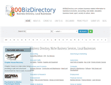 Tablet Screenshot of 800bizdirectory.com
